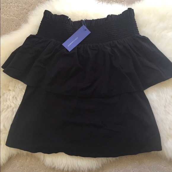 Rebecca Minkoff Black Off-The-Shoulder Top - Picture 5 of 6